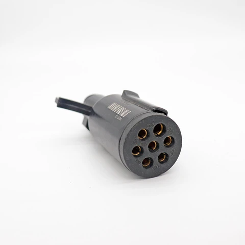 7 Way Round Trailer Light Plug Heavy Duty Connector Socket Replacement Pin New Adapter for RV Truck
