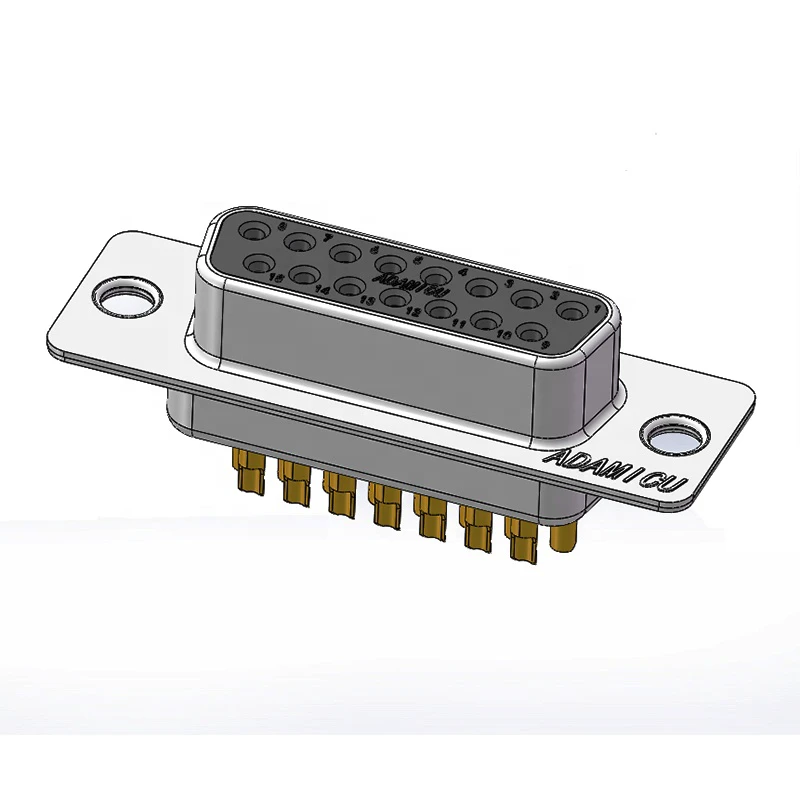 Factory Computer Monitor Screen VGA Connector Copper DB 15 Pin D-Sub Female Solder Type Screw