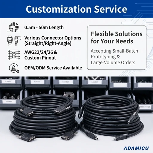 26-Pin Plug Camera Link Cable SDR-SDR Straight Cable for Communication