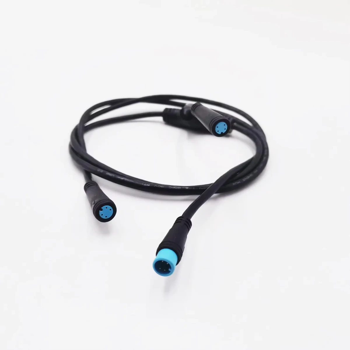 ODM OEM Custom l ip68 M8 connector T type cable for sensor cable