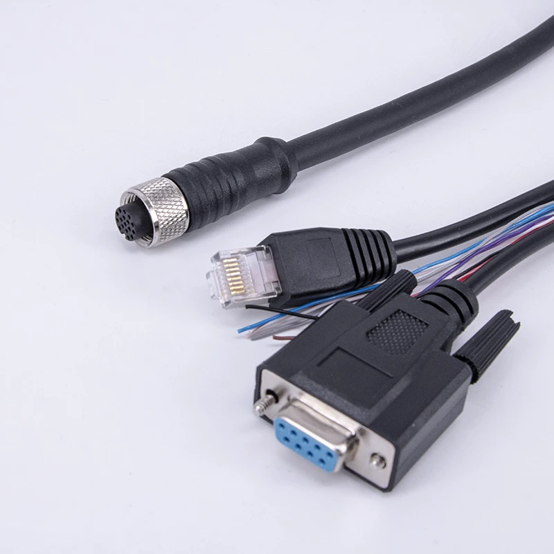 Coaxial Optical Fiber Mini DIN 6pin Male Female Communication Cable RS232 Serial DB9 9pin PVC IP67 1m 2m 10m Lengths