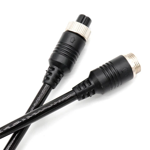 Weatherproof M12 M8 2pin 3pin 4pin 5pin 8pin Male Female Connector Cable for Led Video Audio