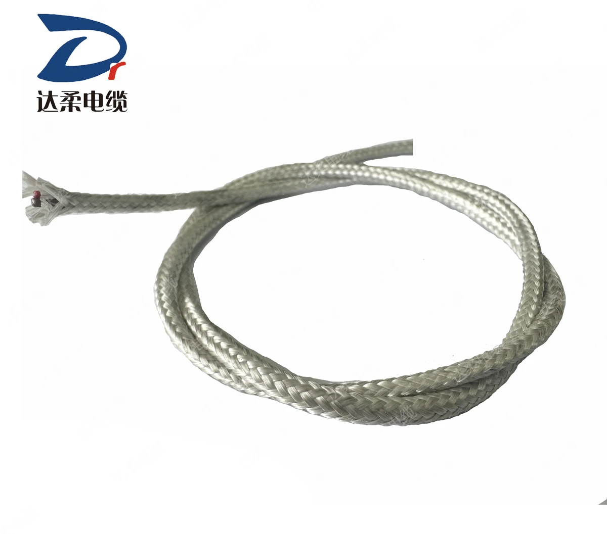 Fiberglass Thermocouple Extension Wire Tinned Copper Conductor 300-500V IEC 60584 Certified High Temperature Sensor Cable