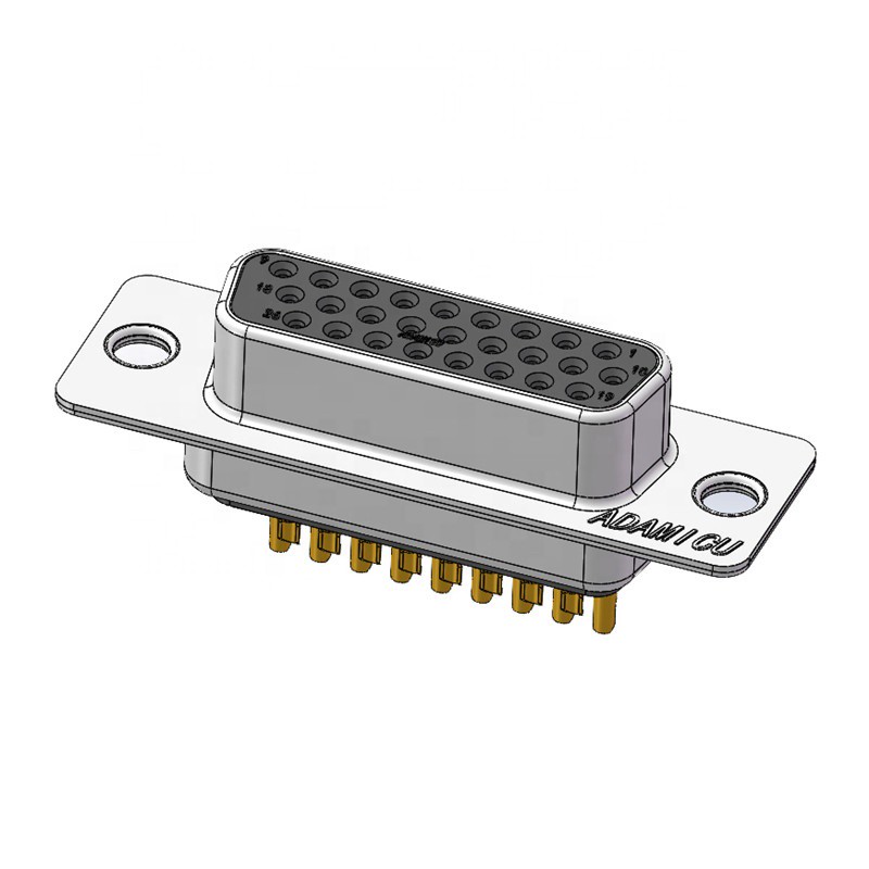 D-Sub Adapter HDB26 VGA 26 Pin Female Male Right Angle PCB Mount Monitor Pure Copper Conductor PVC Insulation for Electronic Use