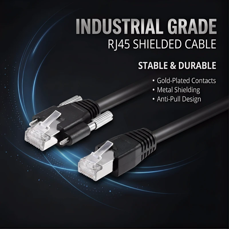 Custom Flexible Towing Cat5 Network Ethernet Cable Shielded Industrial Camera CCTV for Network Usage for Communication Cables