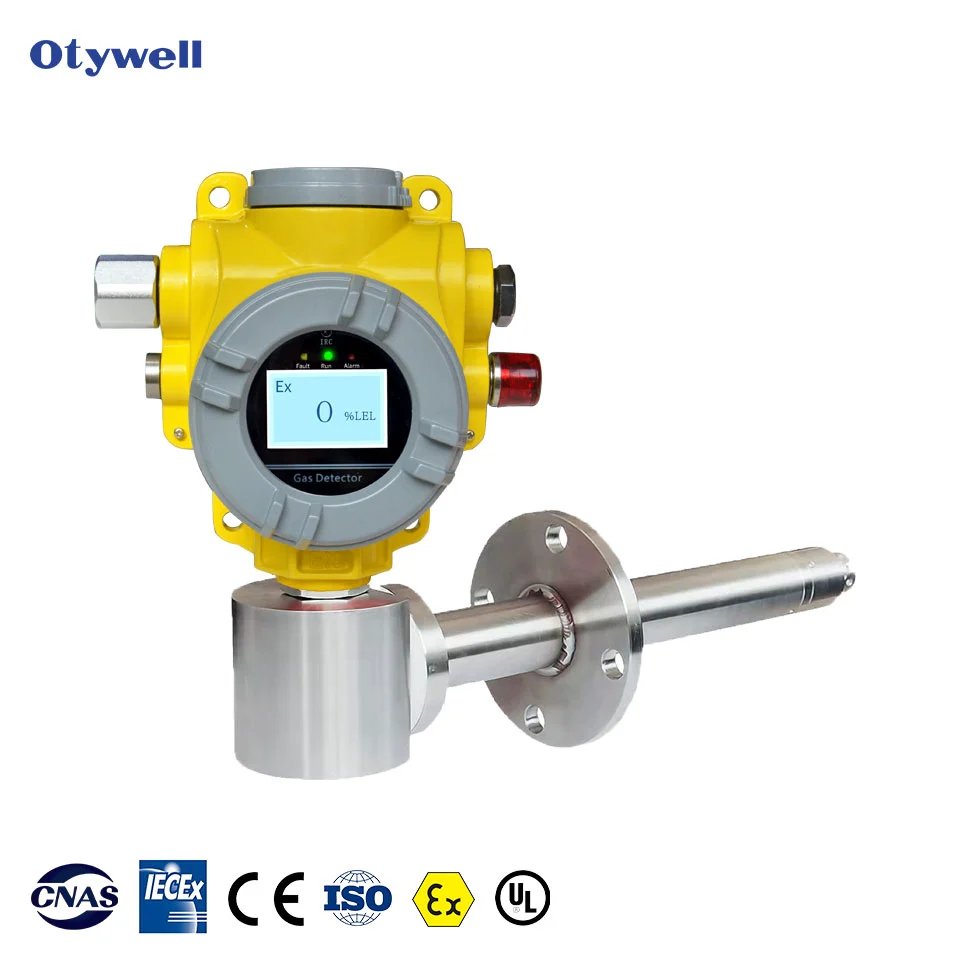 OEM Industrial Fixed Gas Leak Detector SO2 CO HF CH4 Module Sensors With Beacon Light For High Temperature Gas