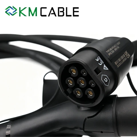 Safety First IP67 Weatherproof 32A 22kW Type 2 to Type 2 EV Charging Cable Mode 3 IEC 62196 Reliable EVSE Charging Cord