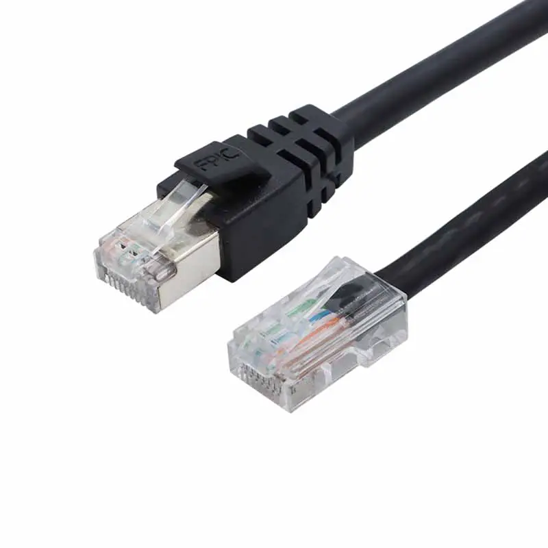 M12 Connector 8 Pin X Code Welding Cable Industrial M12 to Rj45 Male Waterproof Plug M12 Sensor Cable