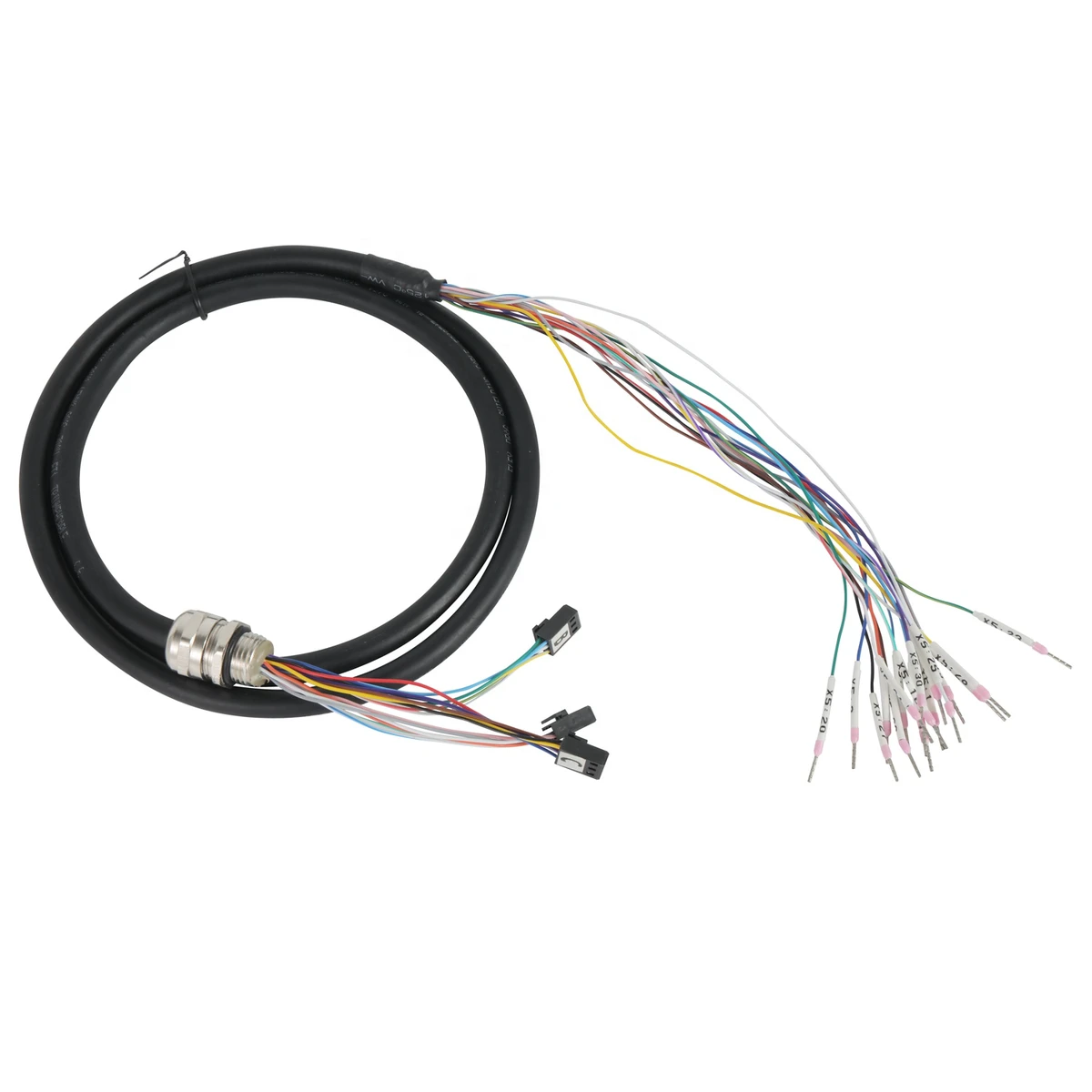 YZCONN Factory Circular Connector M12 Sensor Extension Waterproof Power Cable Assembly Wire Harness