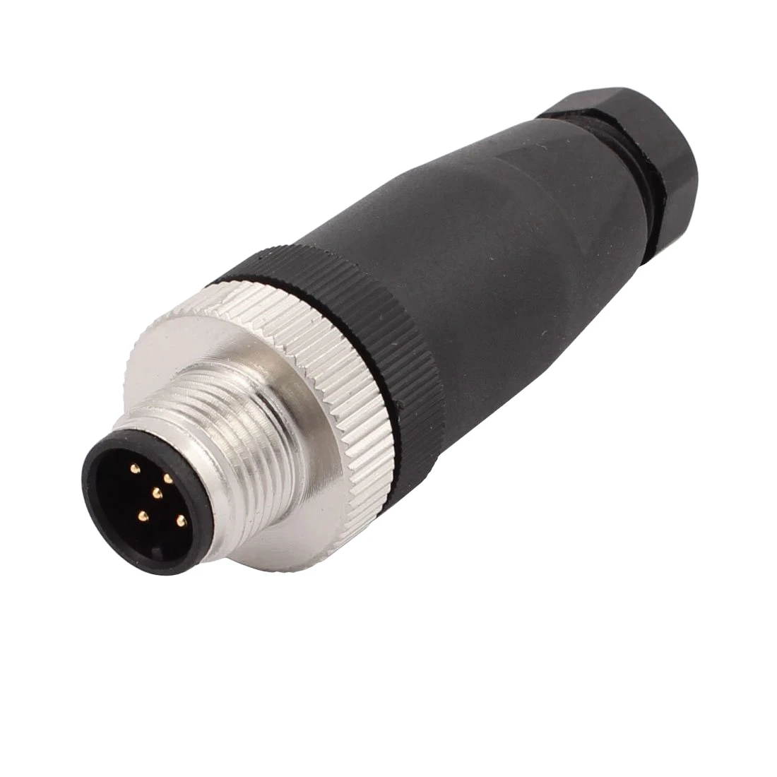 M12 Profinet IP67 Waterproof 4P Male Connector 180 Degree Copper Contact Material for Wire Connections