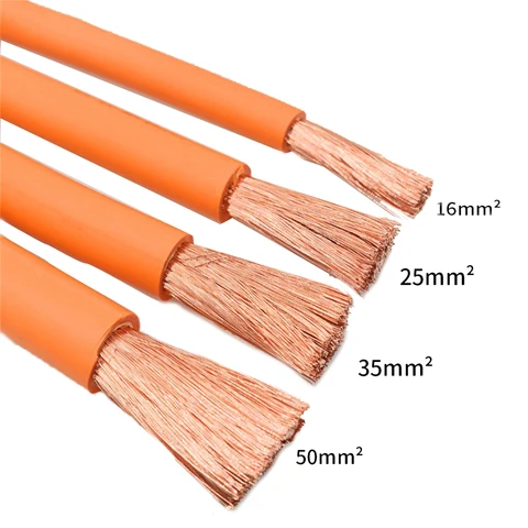 Manufacturer Single Core 25mm2 50mm2 70mm2 95mm2 120mm2 XLPE DC High Voltage Cable Flexible Electrical Automotive HV EV Cable