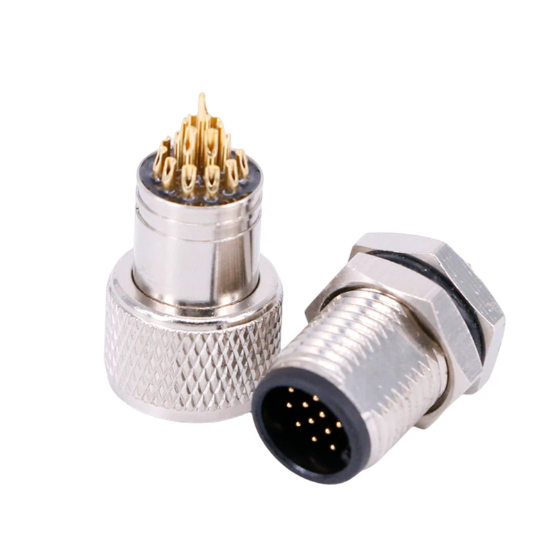 M1217PIN Waterproof Switch Connector Male Female Butt Joint Low Temperature Resistance Long Life Copper for Automotive Use