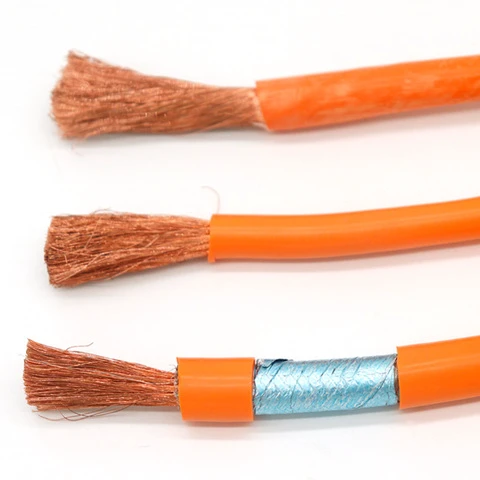 High Voltage EV Orange Cable 6mm2 10mm2 16mm2 DC Shield Electrical Vehicle Car Boat Cable
