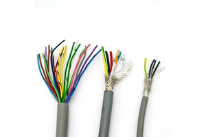 Multicore Screen Braid Instrument Cable 2/3/4/5/7/12/24 Core Pure Copper Shielded Control Cable Wire
