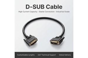 Factory Medical Equipment Cable High Current 3V3 PVC Insulation D-Sub Line Wiring Harness Processing