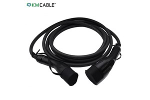 22kW EV Charger Type 2 to Type 2 32A 3 Phase TPU Charging Cable, TUV CE UKCA Certified, 5m 7m 10m