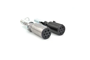America Style 24v 12v Trailer Plug Metal Gold Plated 7 Pin Trailer Connector Accessories