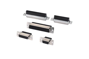 D-SUB 25Pin Female Socket DB25P Connector with Brass Contact for Industrial Equipment