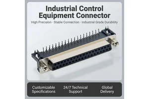 37-Way D Sub VGA PCB Mount Female Connectors with Gold Contacts IP67 Rating 230V Conector