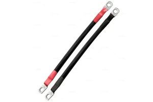 Battery Inverter Cable 8 6 4 2 1 Awg Stranded Copper Wire Connector With Ground Jumper Cable for Car Rv Boat Starter Solar