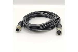 M12 A-Coded 6-Pin Tinned Copper Conductor PVC Insulation Sensor Cable for Industrial Equipment