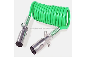 Trailer spiral cable connector 7-core 7-pole power line ABS EBS cable Suitable for trucks and trailers