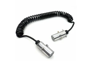 ISO 3731 Trailer Spring Cable Type S 2 X 7 PIN 24V Suzi Coil Cable 7 Pole with Aluminum Plug