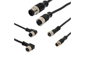 M8 M12 12V Copper Waterproof PVC Cable Connector Circular Design Male/Female Adapter for Wire Connections