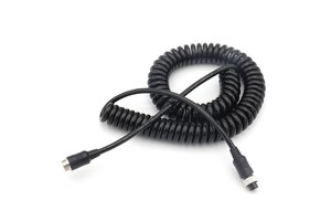 Car Video 4Pin Aviation Extension Lead Coil Spiral Cable for CCTV Rearview Camera Truck Trailer Camper