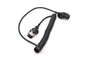 12v 24v ABS/EBS Coil Cable 7 Pole Spiral Suize ISO 7638-1 Trailer Extension Connecting Cable for Truck ABS EBS