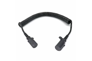 Trailer Parts Spiral Connector 7 Pin Cord Cable Power Electrical 7-Way ABS for RV Caravan