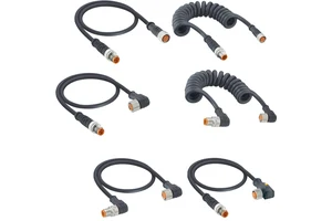 Lutronic M8 Sensor Cordset (Double End) A-Code 3/4/5/6/8 Male Female Straight Angular IP67 48V AC/60V DC With/Without LED Gold