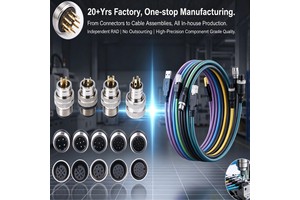 IP67 Waterproof M8 Male Plug Cable Termination Gold Plated Contacts Circular Connectors Easy Soldering