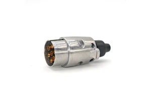 7 Pin Trailer Plug Socket Connector 7 Core Heavy Duty Electrical Trailer Adapter for RV Trailer