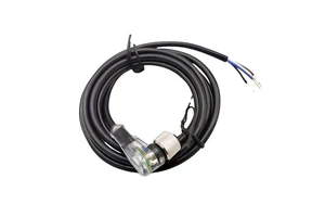 New Scik M12 4-core 10m PNP LED Light L-type Plug Screw Connection No Shielding XS2F-M12PVC3A5MPLED Proximity Sensor Cable