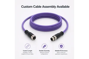 M12 5pin Cable 180 Degree a Code Male to Female Cable M12 M16 Waterproof Cable 5P 8P8C Electric  Power Industrial Ethernet