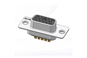 Industrial Controller VGA RGB HD 15 Pin D-Sub Connector with Solder Cup Machined Contacts Female to Female