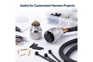 High Density Multipole Circular Connector | 15-Pin Metal Aviation Plug for Industrial Automation & Camera Interface