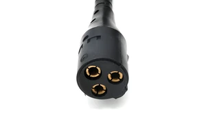 Trailer Spiral Connector Wire 3-core Power Coil Cord Electrical Cable for RV Caravan