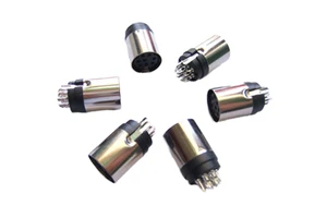 Male and Female 5 Pin DIN Industrial Automation Connector 12mm 16mm 20mm Brass Nickel Circular Connector for Both Male Female