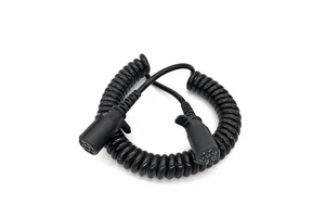 Trailer Spiral Connector Cable 7 Core Pin Power Electrical 7-Way Cord for RV Caravan