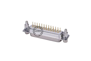 VGA 25 Pin Male High Power Copper Contact SPCC Shell IP67 Rated Right Angle Connector for PCB