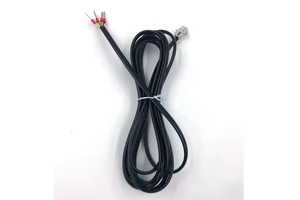 High Quality Deheng Brand RJ11 6P4C 30AWG Copper Conductor ISO9001 Certified Black Phone Line Extension Sensor Cables