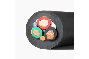 PUR TPE 3 Core 5 Core Cable 25mm EVC UV 5x6 mm EV Charger Wire Cable Custom EV Cable for 22 kw EV Charger Station