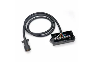 7 Pin Trailer Plug with Junction Box 12v RV Trailer Camper Truck Wiring Harness Kit