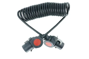ISO 7638 7pin EBS ABS Adapter Trailer and Truck Power Cable 24V Extension Connector Trailer Cable for Car Trailer Boat Truck