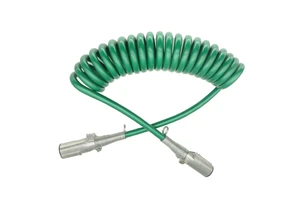 Heavy Duty Green Trailer Cable 7 Way Wire Trailer Suzi Coil Cable Truck Cable for Semi Truck