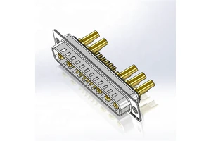 High Voltage Wire Connectors Solder Type Plug 20Amps DB 17W5 for Communication Equipment