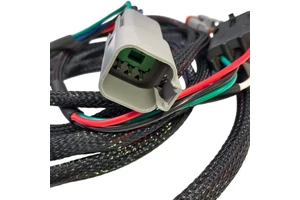 Factory Custom IP68 Waterproof Automotive Sensor Extension Wire Nylon Braided Jacket Multi Pin Connector Wire Harness