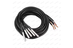 Waterproof IP68 One Wire Sensor 2M Cable Temperature Sensor DS18B20 with Connector